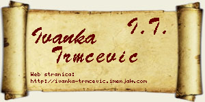 Ivanka Trmčević vizit kartica